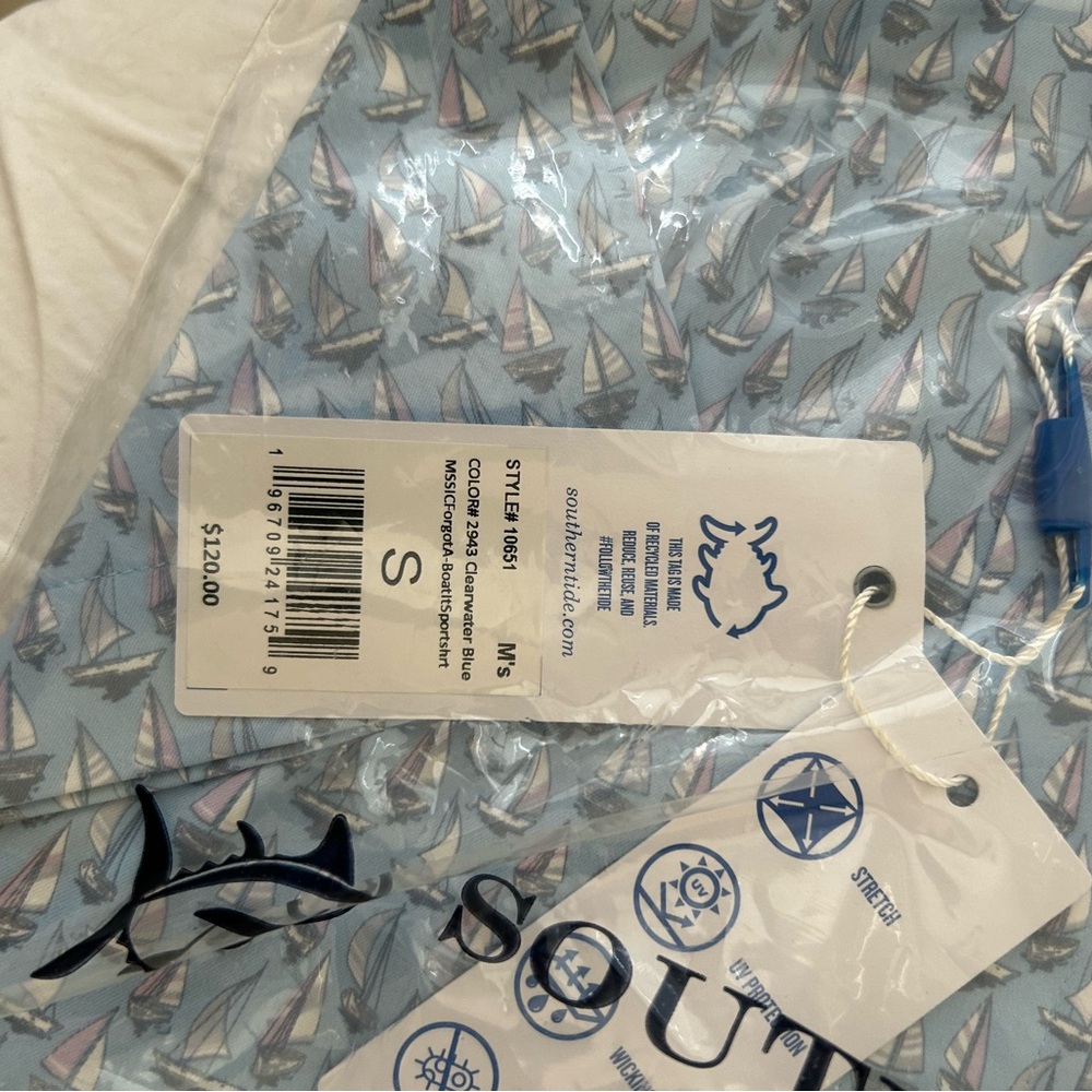 Southern Tide men’s button-down shirt size small blue